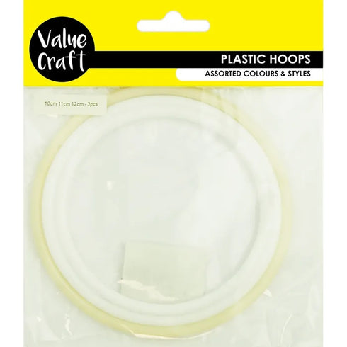 10cm , 11cm & 12cm Plastic Hoops